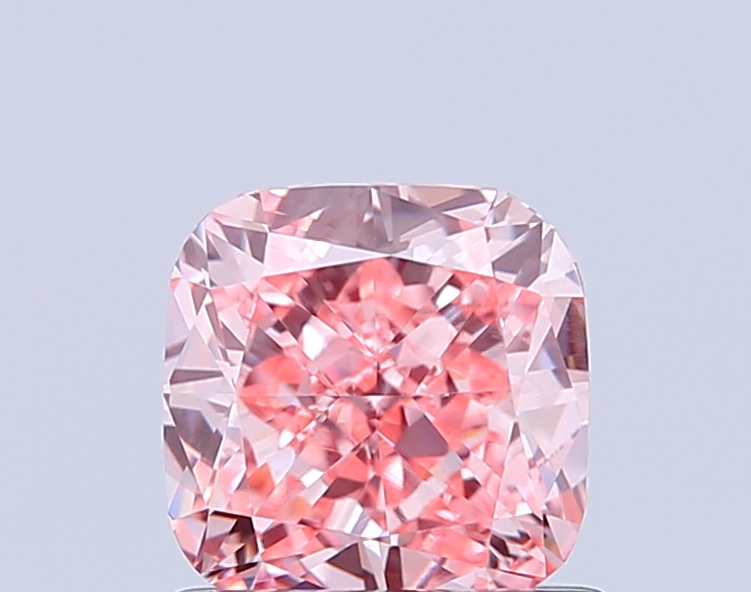 1.1ct Cushion Brilliant Fancy Intense Pink VVS2 IGI