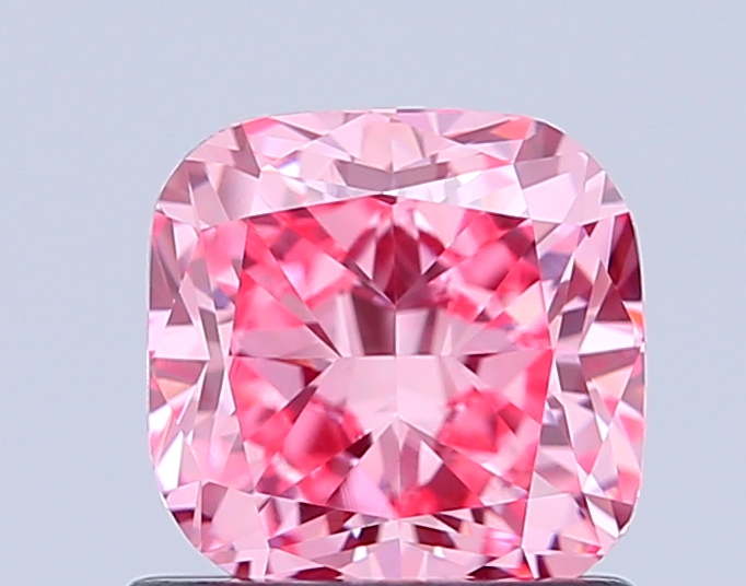 1.0ct Cushion Brilliant Fancy Vivid Pink VVS2 IGI