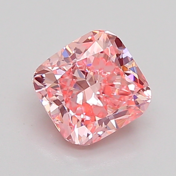 1.0ct Cushion Brilliant Fancy Vivid Pink VS1 IGI