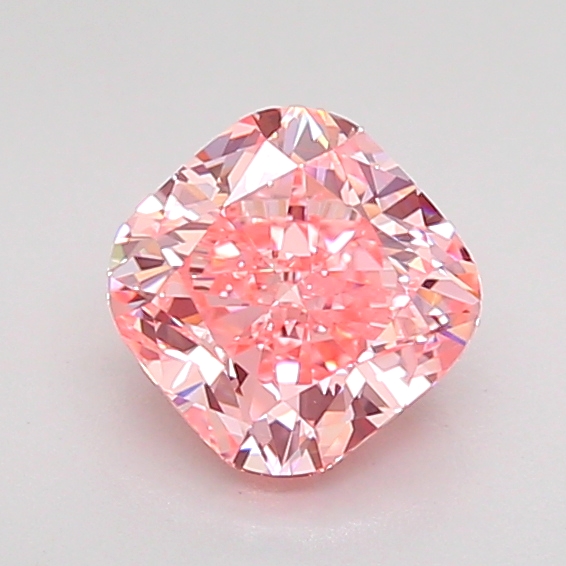 1.0ct Cushion Brilliant Fancy Vivid Pink VVS2 IGI