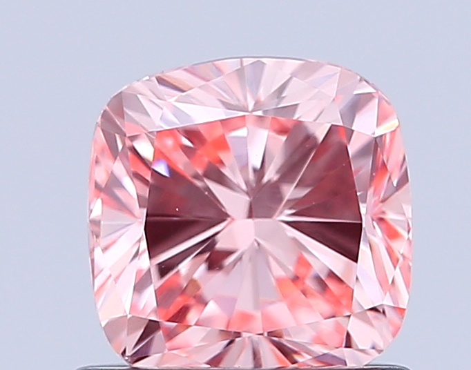 1.0ct Cushion Brilliant Fancy Intense Pink VVS2 IGI