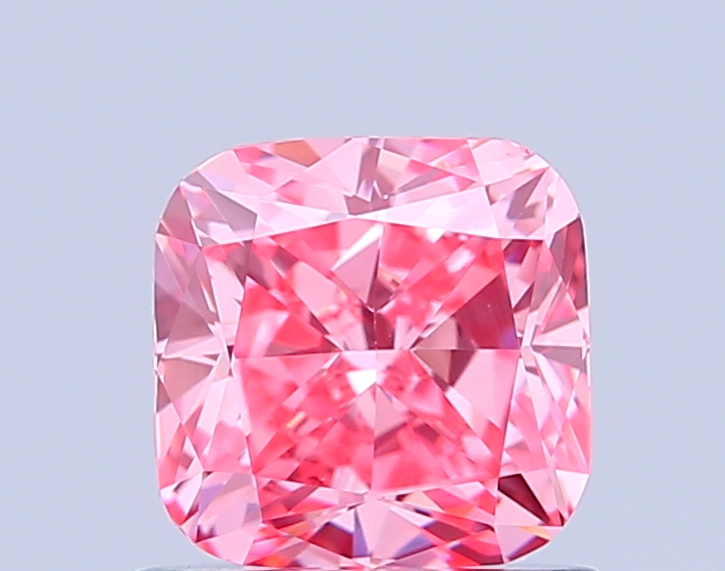 1.0ct Cushion Brilliant Fancy Vivid Pink VVS2 IGI