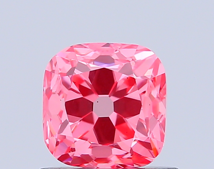 1.0ct Cushion Brilliant Fancy Vivid Pink VS2 IGI