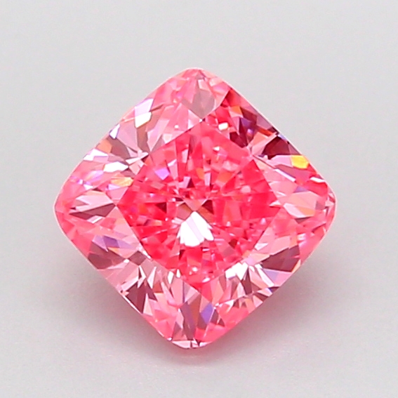 0.9ct Cushion Brilliant Fancy Vivid Pink VVS2 IGI