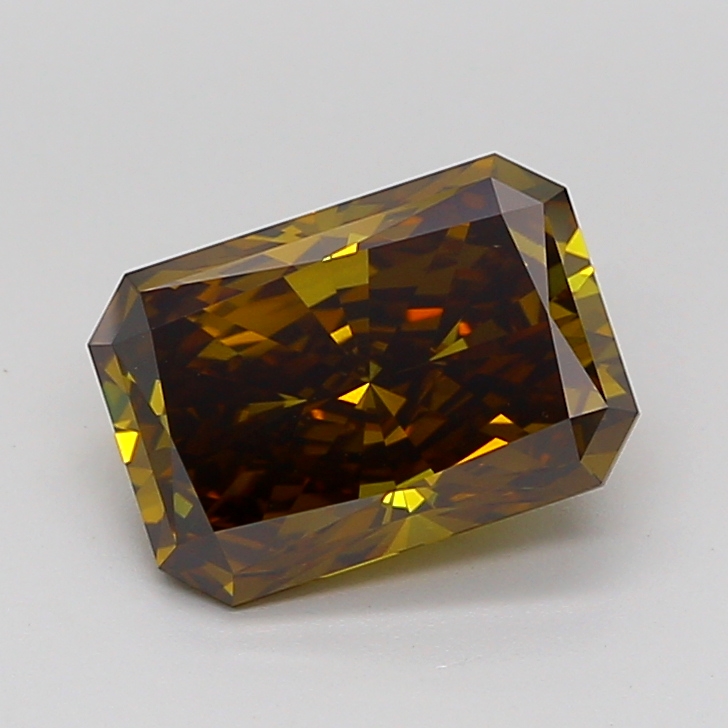 3.0ct Radiant Fancy Brown VS1 IGI