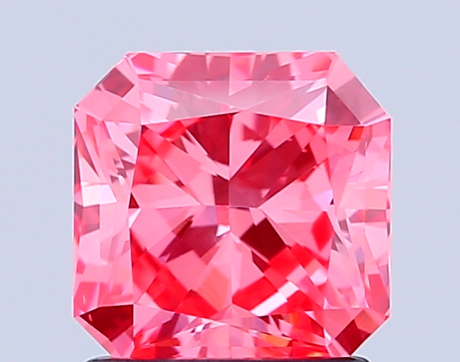 1.5ct Radiant Fancy Vivid Pink VS1 IGI