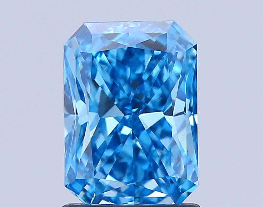 1.5ct Radiant Fancy Vivid Blue VS1 IGI