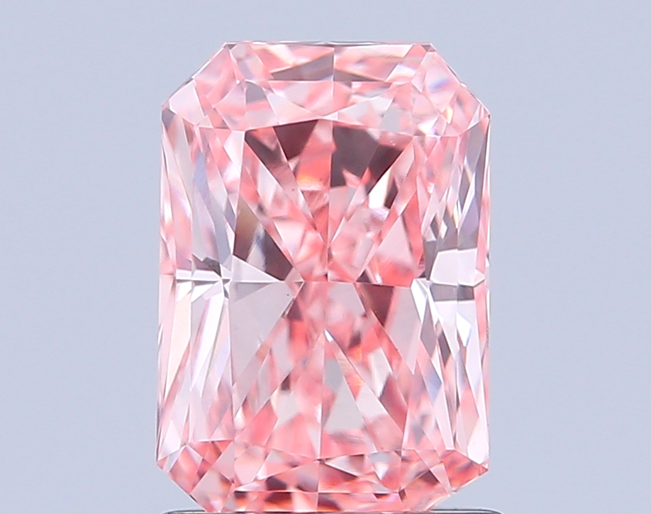 1.5ct Radiant Fancy Intense Pink VS1 IGI