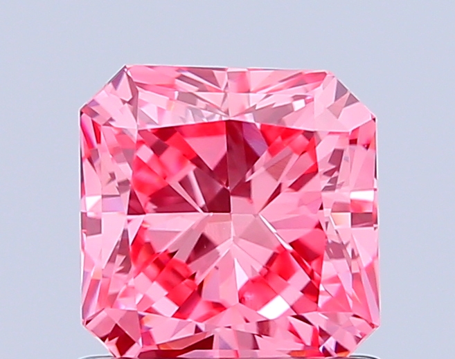 1.1ct Radiant Fancy Vivid Pink VVS2 IGI