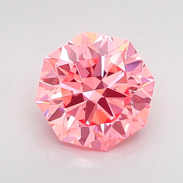 1.0ct Octagonal Fancy Vivid Pink VS1 IGI