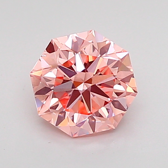 0.9ct Octagonal Fancy Intense Pink VS2 IGI