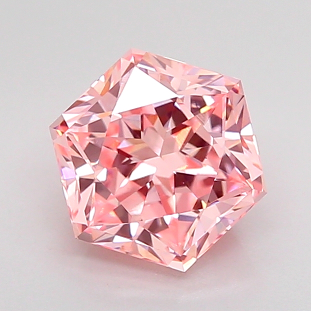 1.6ct Hexagonal Fancy Vivid Pink VS1 IGI
