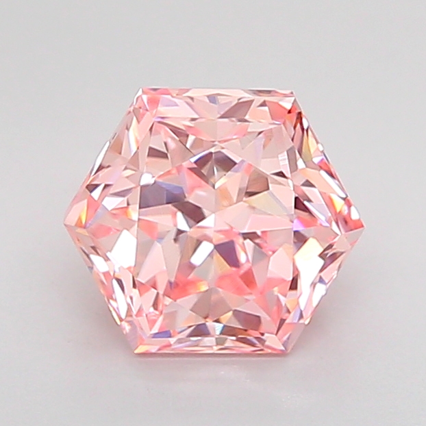 1.5ct Hexagonal Fancy Intense Pink VVS2 IGI