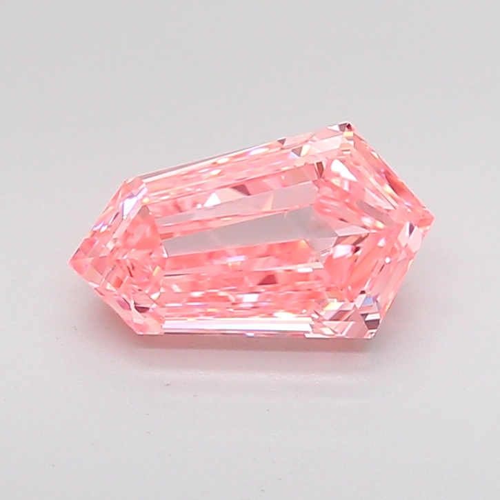 1.1ct Hexagonal Fancy Vivid Pink VVS2 IGI