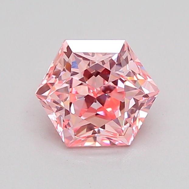 1.1ct Hexagonal Fancy Intense Pink VVS2 IGI