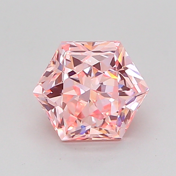 1.1ct Hexagonal Fancy Intense Pink VVS2 IGI