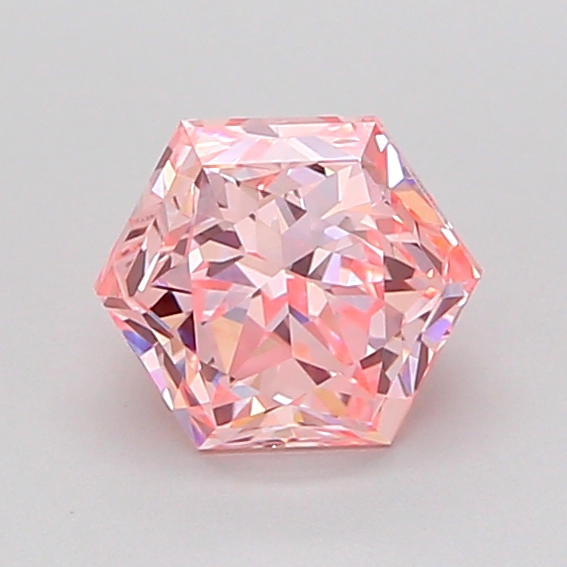 1.0ct Hexagonal Fancy Intense Pink VS1 IGI