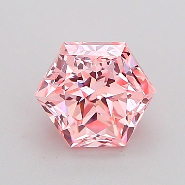 1.0ct Hexagonal Fancy Intense Pink VVS2 IGI