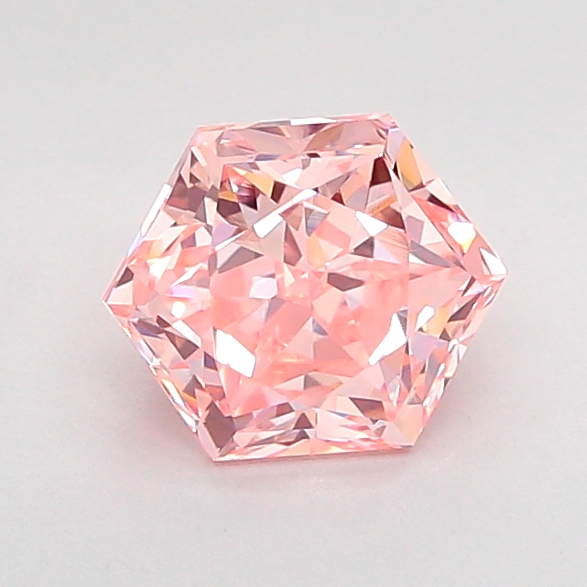 1.0ct Hexagonal Fancy Intense Pink VS1 IGI