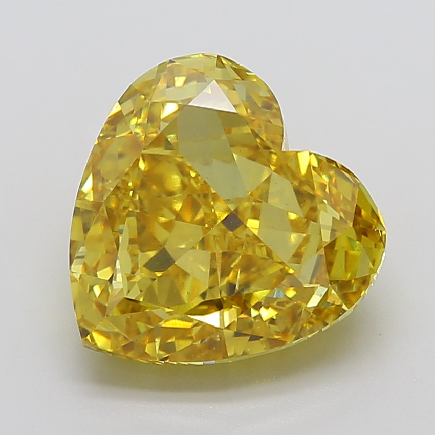 Heart 10.7ct Fancy Vivid Yellow VS1