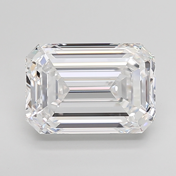Emerald cut 4.41ct D IF
