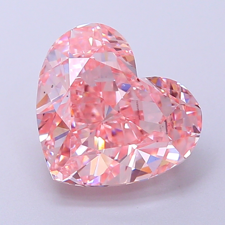 3.0ct Heart Fancy Vivid Pink VS1 IGI