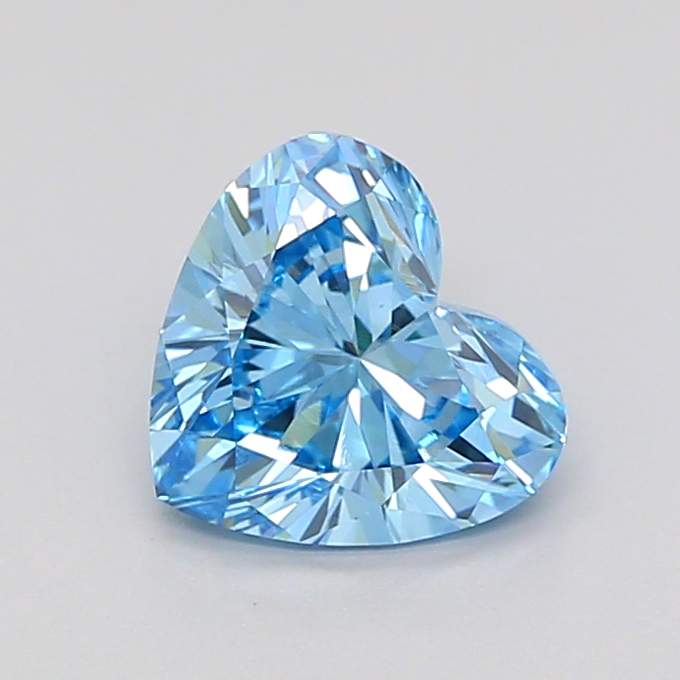 1.1ct Heart Fancy Vivid Blue VVS2 IGI