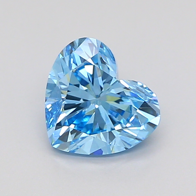 1.1ct Heart Fancy Vivid Blue VVS2 IGI