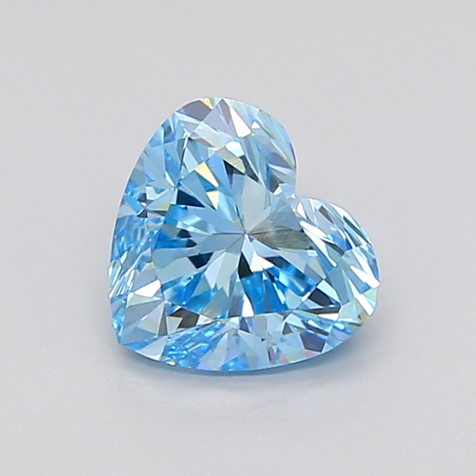 1.1ct Heart Fancy Vivid Blue VVS2 IGI