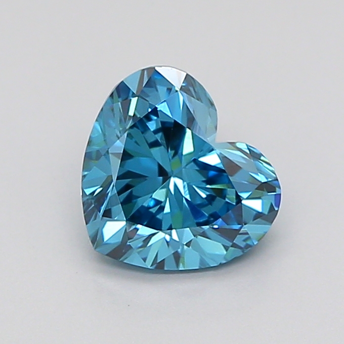 1.1ct Heart Fancy Vivid Blue VVS2 IGI