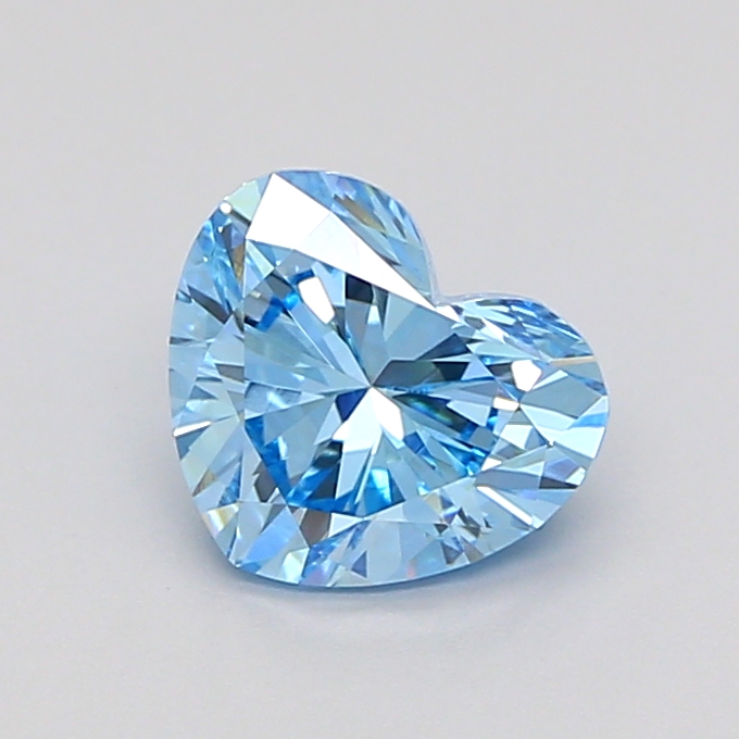 1.1ct Heart Fancy Vivid Blue VS1 IGI