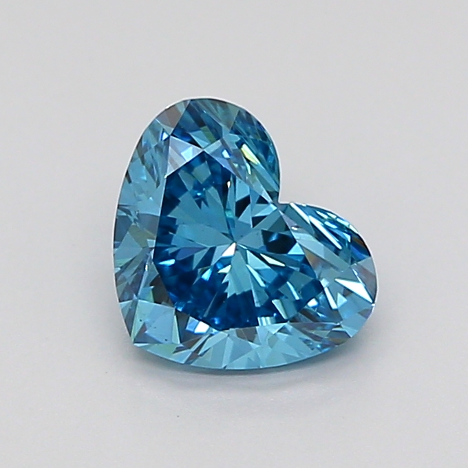 1.0ct Heart Fancy Vivid Blue VS1 IGI