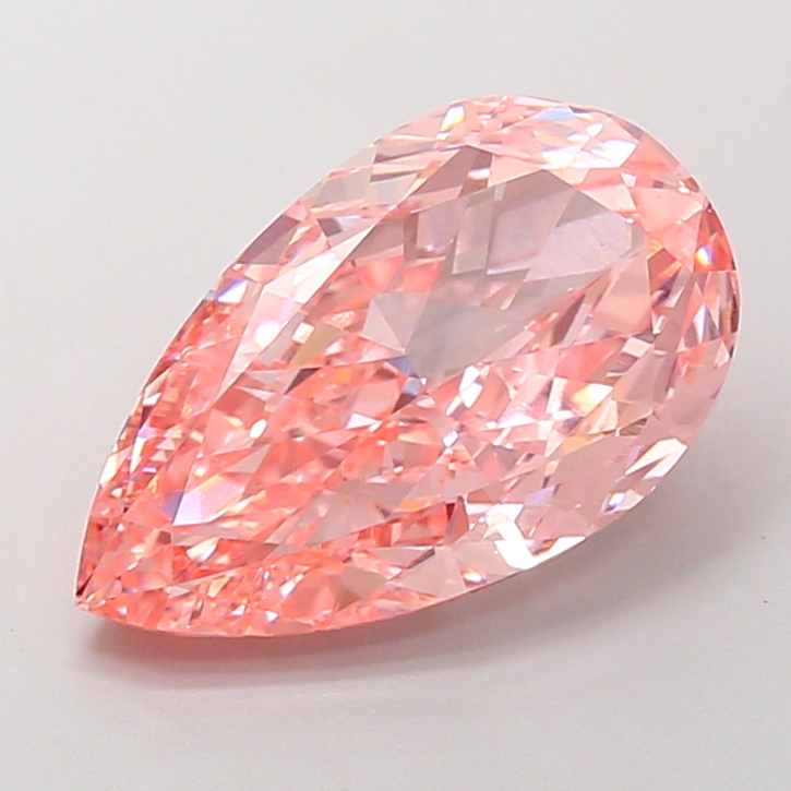 6.0ct Pear Fancy Vivid Pink VS1 IGI