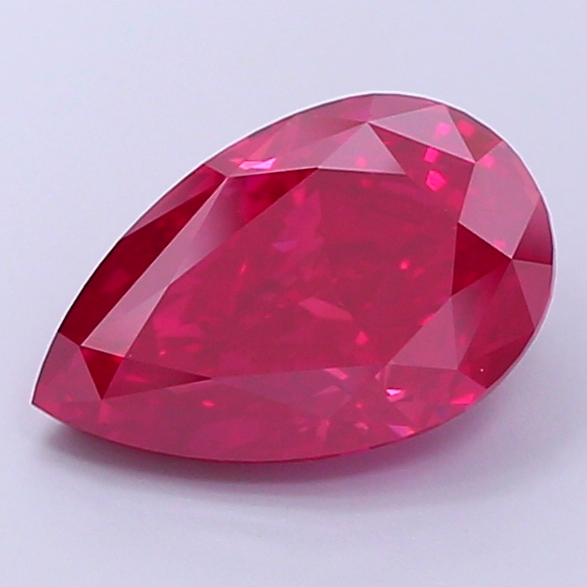 3.1ct Pear Fancy Vivid Red VS1 IGI
