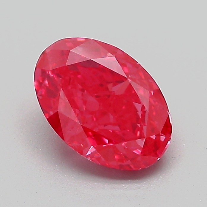 1.1ct Oval Fancy Vivid Pink VS1 IGI