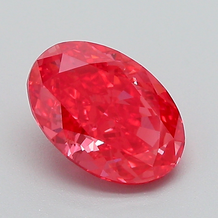 1.3ct Oval Fancy Vivid Pink VS1 IGI