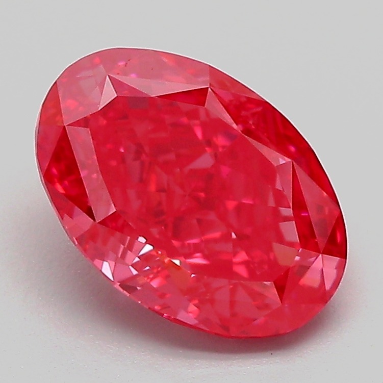 2.1ct Oval Fancy Vivid Pink VS1 IGI