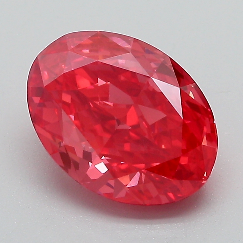 2.2ct Oval Fancy Vivid Pink VS1 IGI