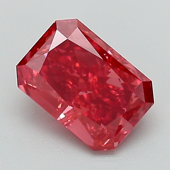 1.1ct Radiant Fancy Deep Pink VVS2 IGI