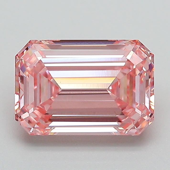 1.7ct Emerald Fancy Intense Pink VVS2 IGI