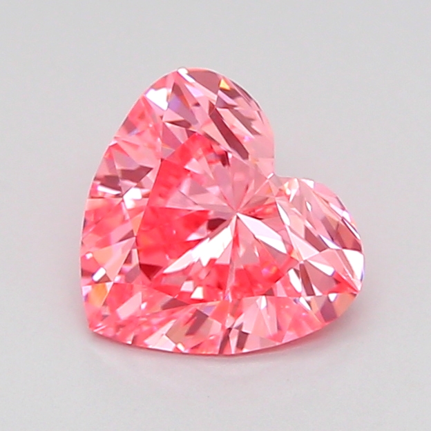 1.0ct Heart Fancy Vivid Pink VS1 IGI
