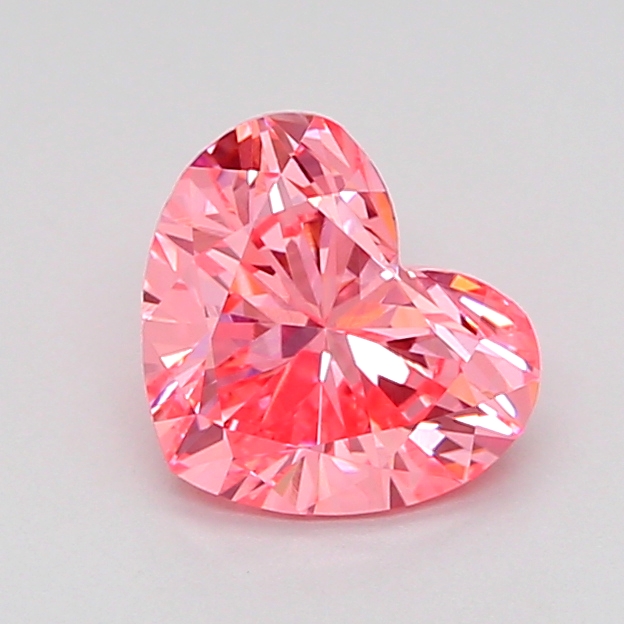 1.0ct Heart Fancy Vivid Pink VVS2 IGI