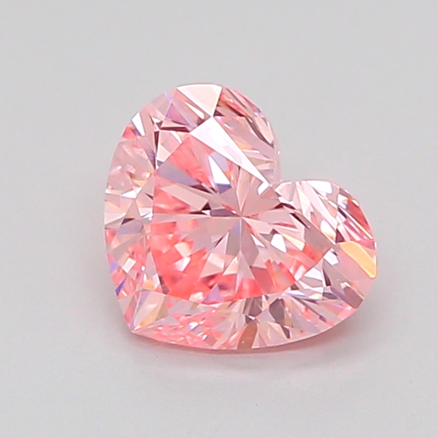 1.0ct Heart Fancy Intense Pink VVS2 IGI