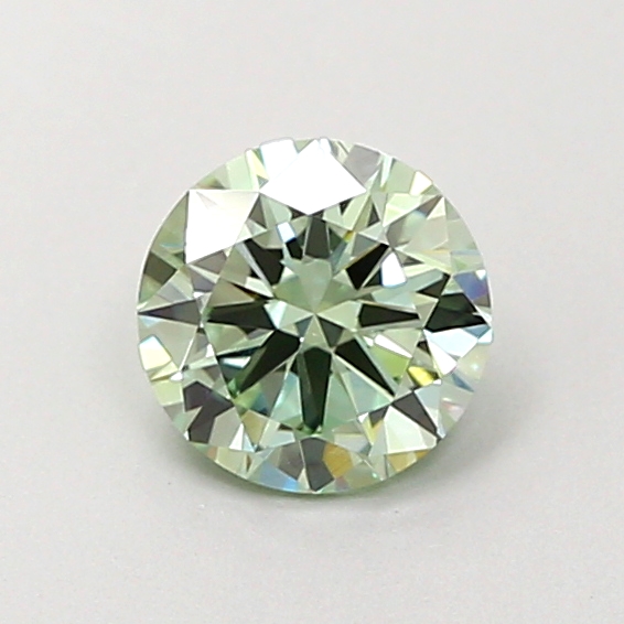 0.8ct Round Fancy Vivid Green SI1 IGI