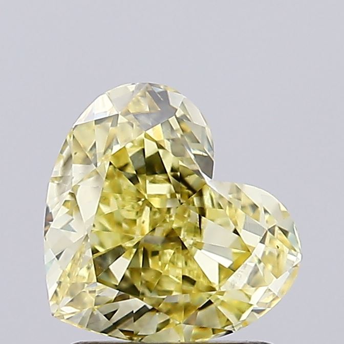 1.6ct Heart Fancy Yellow VS1 IGI