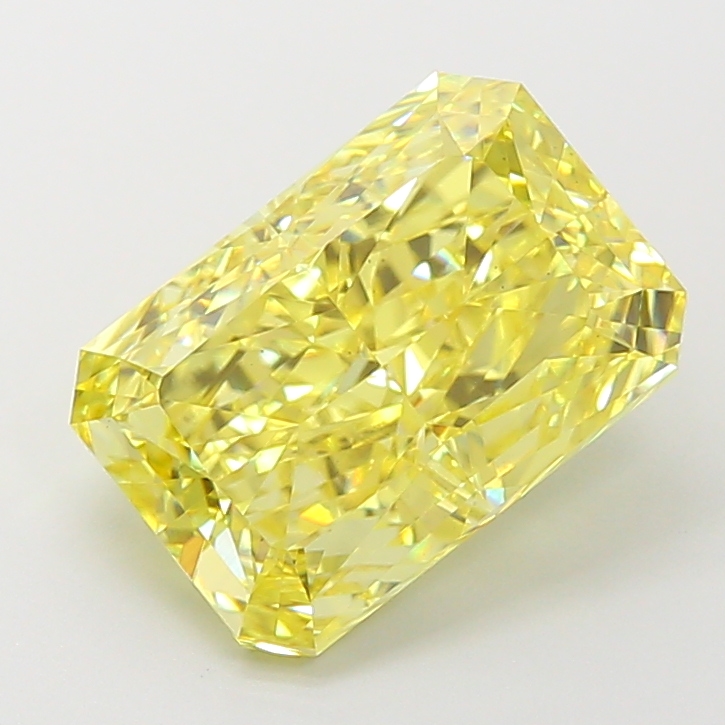 Radiant 4.66ct Fancy Vivid Yellow VS1
