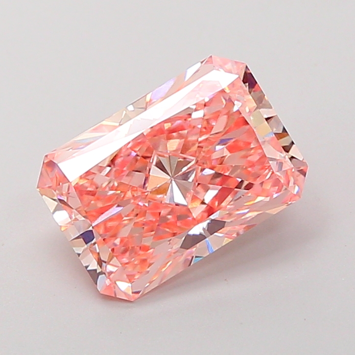 3.0ct Radiant Fancy Vivid Pink VVS2 IGI