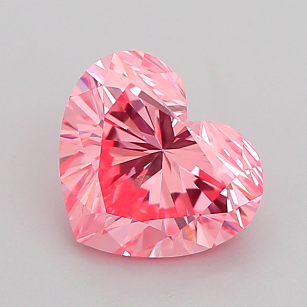 1.1ct Heart Fancy Vivid Pink VVS2 IGI