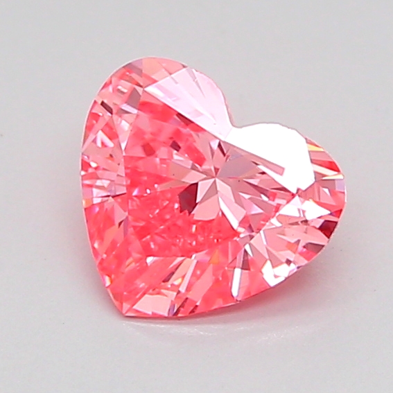 0.8ct Heart Fancy Vivid Pink VS1 IGI