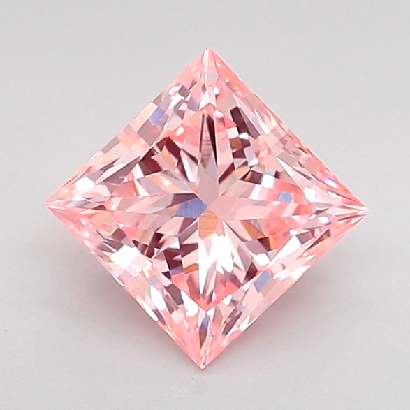 1.0ct Princess Fancy Vivid Pink VVS2 IGI